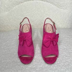 Kate Spade suede peep toe heel